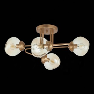 SLE155702-04 Люстра потолочная Золотистый/Янтарный E14 4*40W MORE-foto4