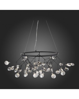 SL411.443.45 Люстра подвесная ST-Luce Черный/Дымчатый G4 45*1,5W RICCARDO-foto3