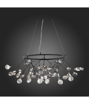 SL411.443.45 Люстра подвесная ST-Luce Черный/Дымчатый G4 45*1,5W RICCARDO-foto3