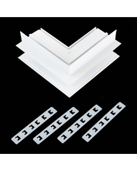 ST007.559.12 Внешний угол-соединитель для встраиваемого магнитного шинопровода под ГКЛ 12мм ST-Luce Белый SKYLINE 48-foto2