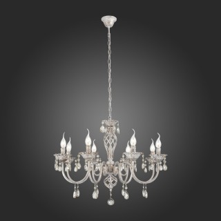 SL139.503.08 Люстра подвесная Слоновая кость, Золото/Прозрачный E14 8*40W SPLENDI-foto6