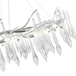 SL1660.103.12 Светильник подвесной ST-Luce Хром/Хром, Прозрачный G9 12*5W 4000K TEARDROPS-foto3