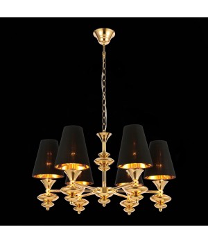 SL1137.203.06 Люстра подвесная Французское золото/Черный E14 6*40W RIONFO-foto4