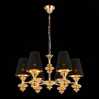 SL1137.203.06 Люстра подвесная Французское золото/Черный E14 6*40W RIONFO-foto4