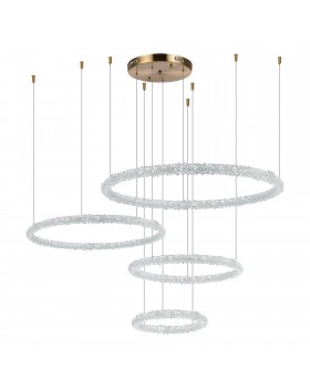 SL6110.203.04 Люстра подвесная ST-Luce Золотистый/Прозрачный LED 4*42W 3000 - 6500K AVANA-foto4