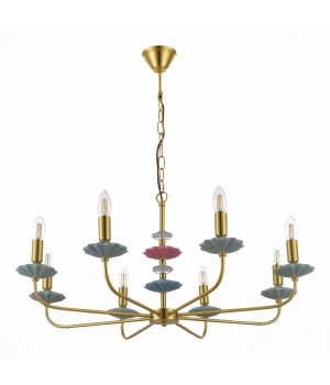 SLE1117-203-08 Люстра подвесная Золотистый E14 8*40W ATTIC-foto2