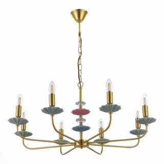 SLE1117-203-08 Люстра подвесная Золотистый E14 8*40W ATTIC-foto2