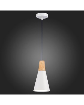 SLE125153-01 Подвес Белый/Белый, Светлое дерево E14 1*40W MODICA-foto5