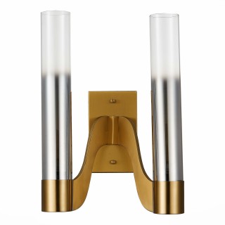 SL1235.301.02 Бра ST-Luce Латунь/Хром, Прозрачный E14 2*40W ETTORE-foto2