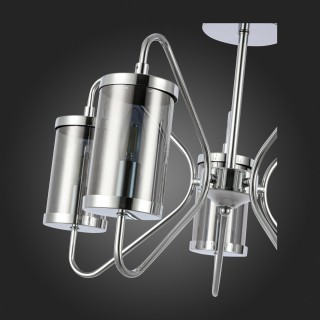 SLE102302-05 Люстра потолочная Хром/Дымчатый E14 5*40W VALIERI-foto9