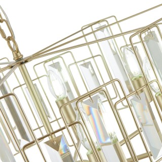 SLE103403-07 Люстра подвесная Шампань/Прозрачный E14 7*40W GIANO-foto3