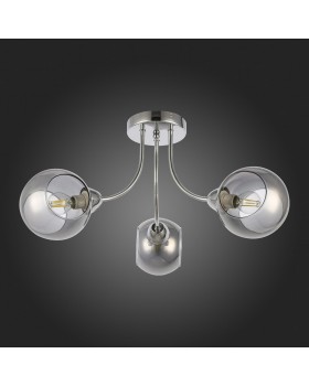 SLE102102-03 Люстра потолочная Хром/Дымчатый E14 3*40W RELOTTE-foto8