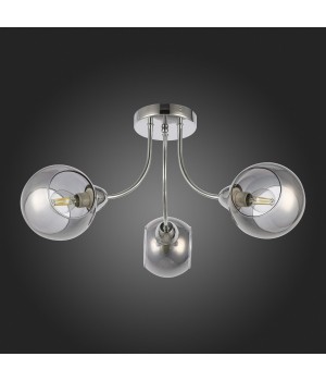 SLE102102-03 Люстра потолочная Хром/Дымчатый E14 3*40W RELOTTE-foto8