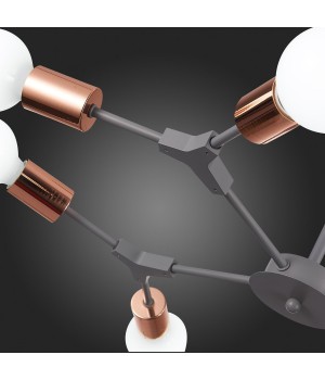 SLE106403-08 Люстра подвесная Серый, Розовое золото E27 8*60W PALARE-foto15