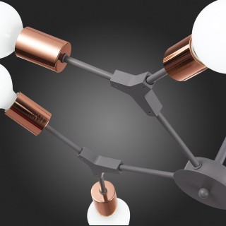 SLE106403-08 Люстра подвесная Серый, Розовое золото E27 8*60W PALARE-foto15