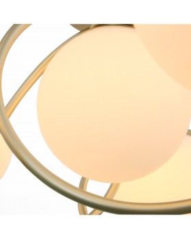 SL711.202.06 Люстра потолочная Золотистый/Белый E27 6*60W DELICATA-foto3