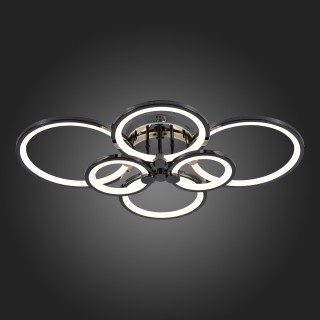 SLE200382-06 Светильник потолочный Темный хром/Белый LED 1*168W 3000-6000K LETO-foto3