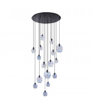 SL1188.403.16 Люстра подвесная ST-Luce Черный/Радужный E14/E27 12+4*40W IDESIA-foto2