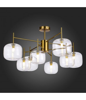 SL1049.302.08 Люстра потолочная ST-Luce Латунь/Прозрачный G9 8*5W FINN-foto5