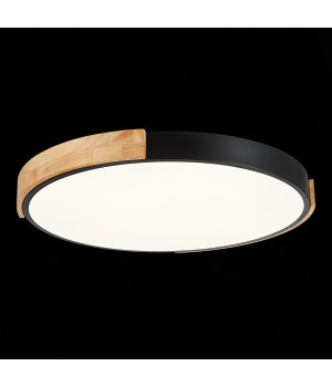 SLE201342-01 Светильник потолочный Черный, Светлое дерево/Белый LED 1*40W 3000K/4000K/6000K DELIA-foto8