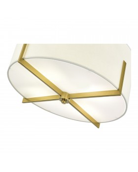 SLE3010-302-04 Светильник потолочный Латунь/Белый E27 4*60W LINTON-foto3