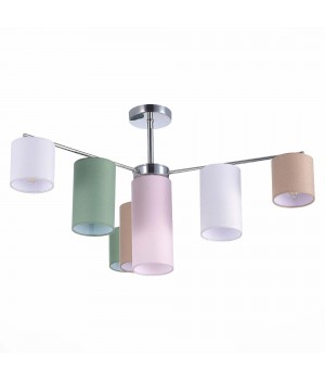 SLE300602-07 Люстра потолочная Хром/Белый, Бежевый, Зеленый E14 7*40W ESSENZA-foto2