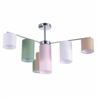 SLE300602-07 Люстра потолочная Хром/Белый, Бежевый, Зеленый E14 7*40W ESSENZA-foto2