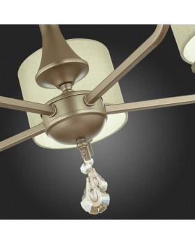 SLE107703-05 Люстра подвесная Шампань/Светло-бежевый E14 5*40W ELIDA-foto3