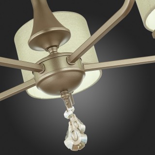 SLE107703-05 Люстра подвесная Шампань/Светло-бежевый E14 5*40W ELIDA-foto3