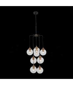 SL234.443.08 Люстра подвесная ST-Luce Черный, Золото/Прозрачный E27 8*40W VARIETA-foto4