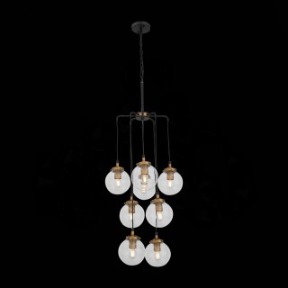 SL234.443.08 Люстра подвесная ST-Luce Черный, Золото/Прозрачный E27 8*40W VARIETA-foto4