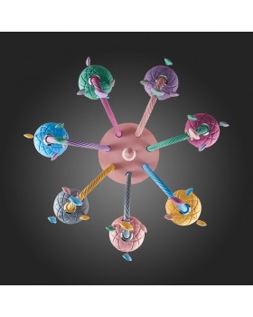 SL1700.782.07 Люстра потолочная ST-Luce Разноцветный E14 7*40W FIATA-foto10