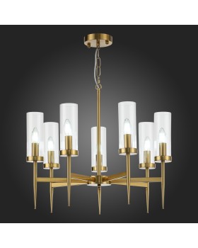 SL1159.303.07 Люстра подвесная ST-Luce Латунь/Латунь, Прозрачный E14 7*60W ACAZIO-foto5