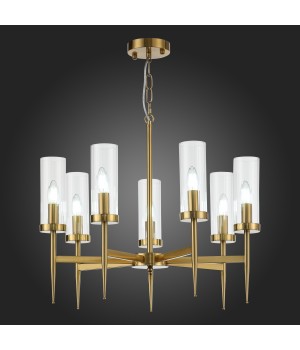 SL1159.303.07 Люстра подвесная ST-Luce Латунь/Латунь, Прозрачный E14 7*60W ACAZIO-foto5