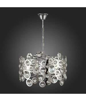 SL1103.103.08 Светильник подвесной ST-Luce Хром/Прозрачный,Хром E14 8*60W LETINA-foto3