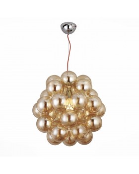 SL533.093.03 Люстра подвесная ST-Luce Хром/Янтарный E27 3*60W ODETTA-foto2