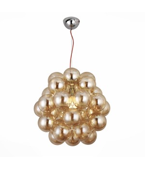 SL533.093.03 Люстра подвесная ST-Luce Хром/Янтарный E27 3*60W ODETTA-foto2