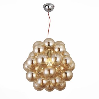 SL533.093.03 Люстра подвесная ST-Luce Хром/Янтарный E27 3*60W ODETTA-foto2