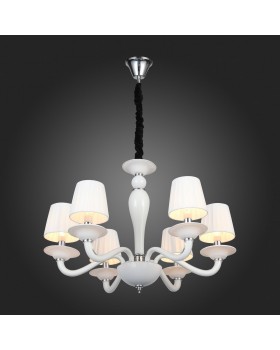 SL1112.503.06 Люстра подвесная ST-Luce Хром, Белый/Белый E14 6*40W SERENATTA-foto10