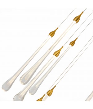 SL6103.203.09 Светильник подвесной ST-Luce Золотистый/Прозрачный LED 9*3W 4000K Faenza-foto3