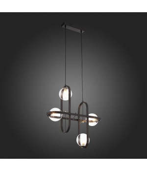 SL1201.403.04 Светильник подвесной ST-Luce Черный/Прозрачный G9 4*5W CIRCONO-foto5