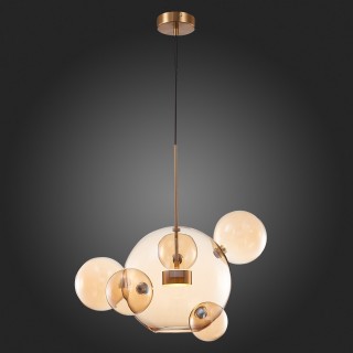 SL1133.313.01 Светильник подвесной ST-Luce Латунь/Коньячный LED 1*10W 3000K BOPONE-foto7