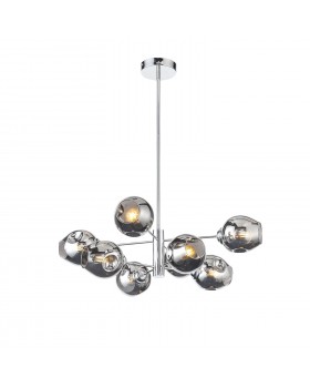 SL1500.103.08 Светильник подвесной ST-Luce Хром/Дымчатый E14 8*40W FOVIA-foto2