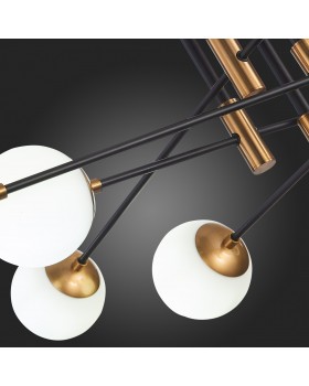 SL1203.402.08 Люстра потолочная ST-Luce Бронза,Черный/Белый E27 8*40W LIMANO-foto3