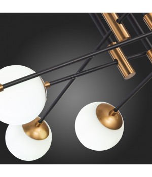 SL1203.402.08 Люстра потолочная ST-Luce Бронза,Черный/Белый E27 8*40W LIMANO-foto3