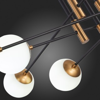 SL1203.402.08 Люстра потолочная ST-Luce Бронза,Черный/Белый E27 8*40W LIMANO-foto3