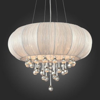 SL350.053.05 Люстра подвесная ST-Luce Хром/Белый, Прозрачный E14 5*40W PREFERITA-foto5