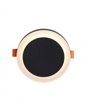 ST104.402.06 Светильник потолочный Черный LED 1*6W 3000K 468Lm Ra>80 120° IP20 D110xH20 170-240V CIAMELLA-foto2