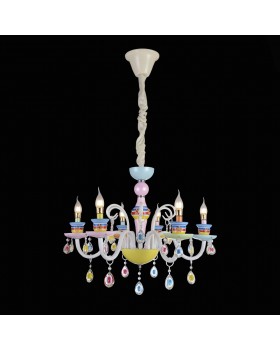 SL673.783.06 Люстра подвесная ST-Luce Разноцветный/Разноцветный E14 6*40W ORNATO-foto5