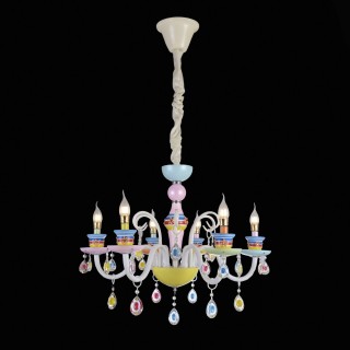 SL673.783.06 Люстра подвесная ST-Luce Разноцветный/Разноцветный E14 6*40W ORNATO-foto5